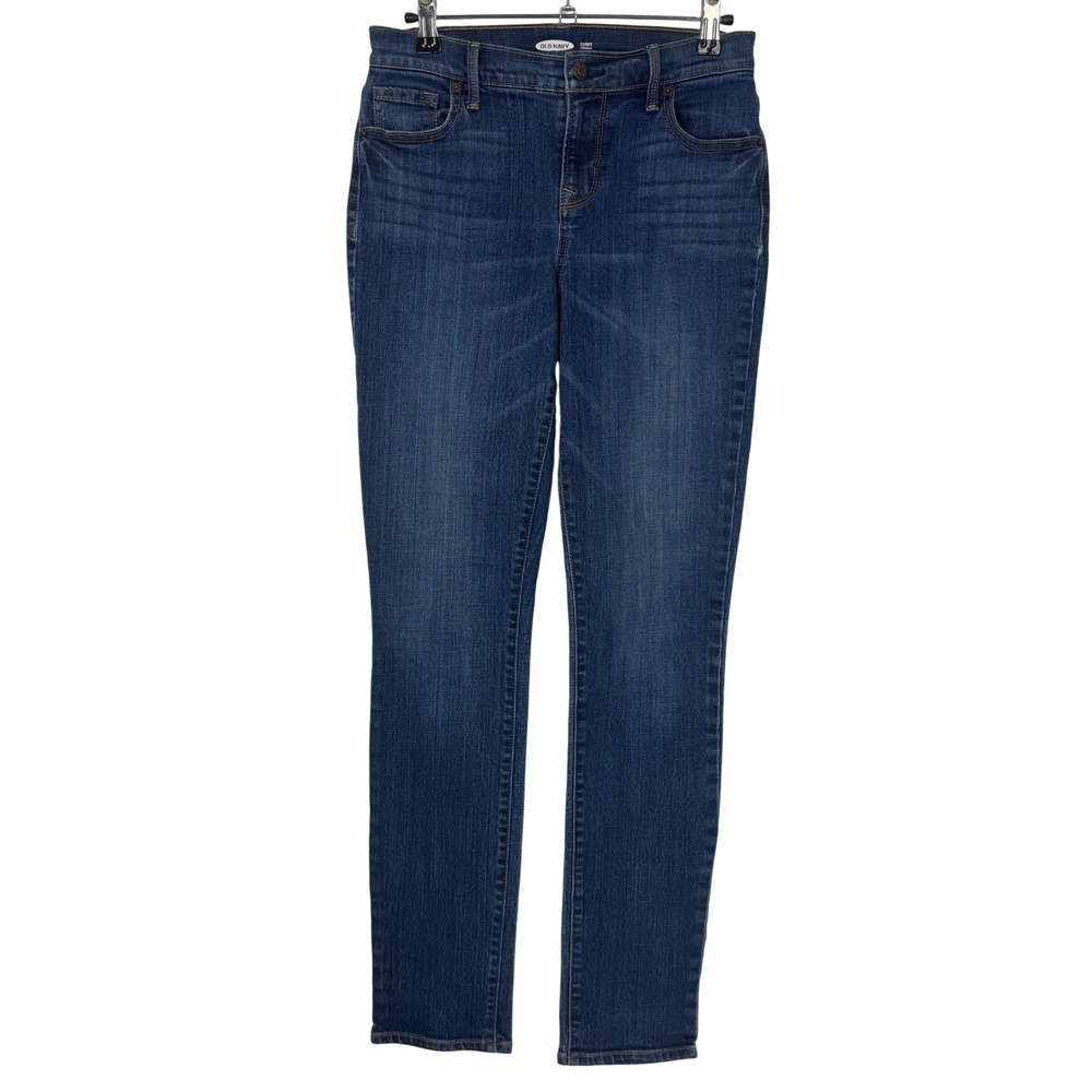Old Navy Curvy Straight Richmond Women Blue Denim Jeans Size‎ 0
